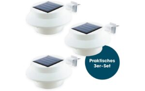 EASYmaxx Solar-Leuchte Dachrinne 3 Stk 3er-Set 1, 2V