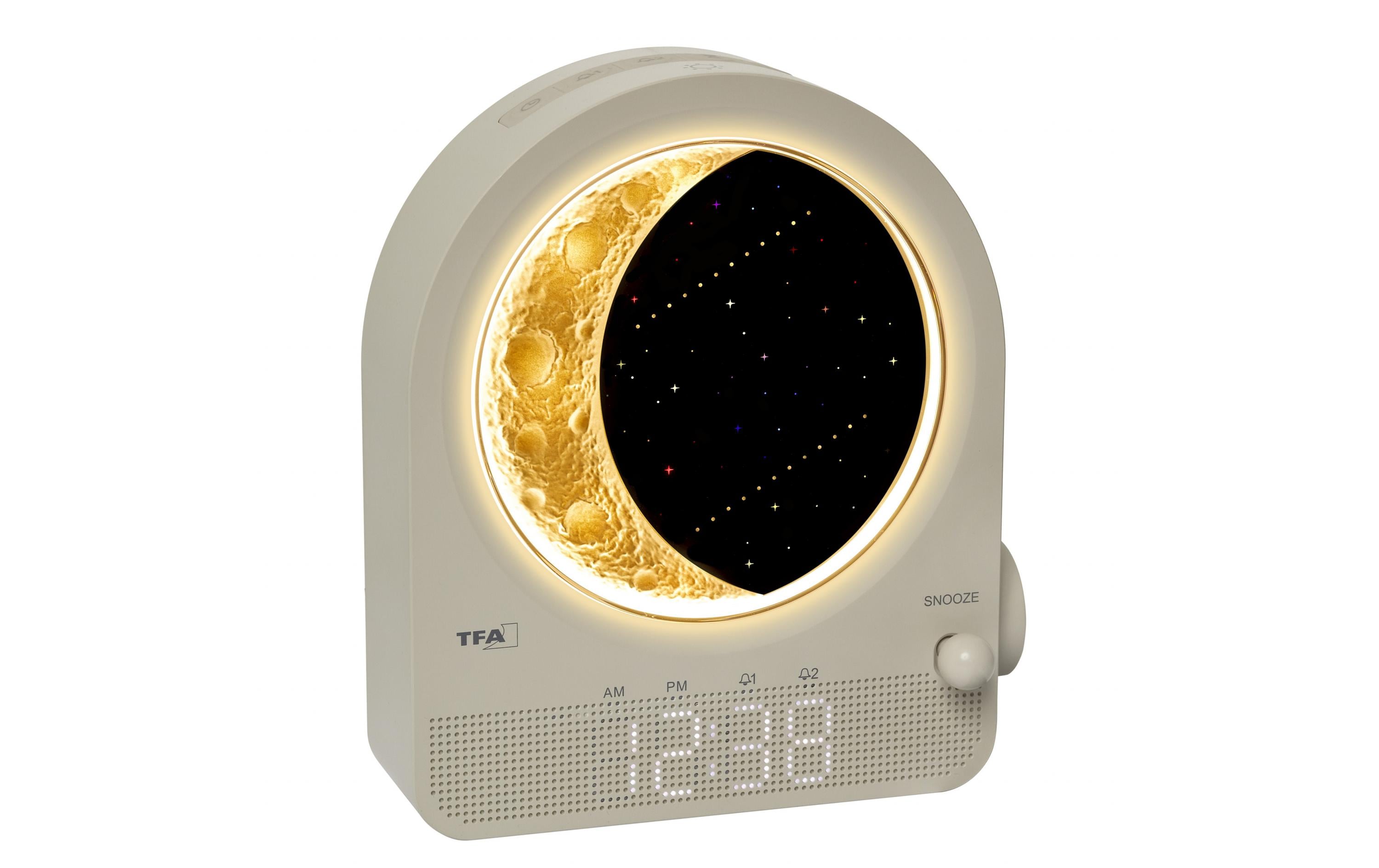 2021000 - Mediatech TFA Dostmann TFA Digitaler Lichtwecker mit Mondlampe und Naturgeräuschen kaufen | Mediatech.ch