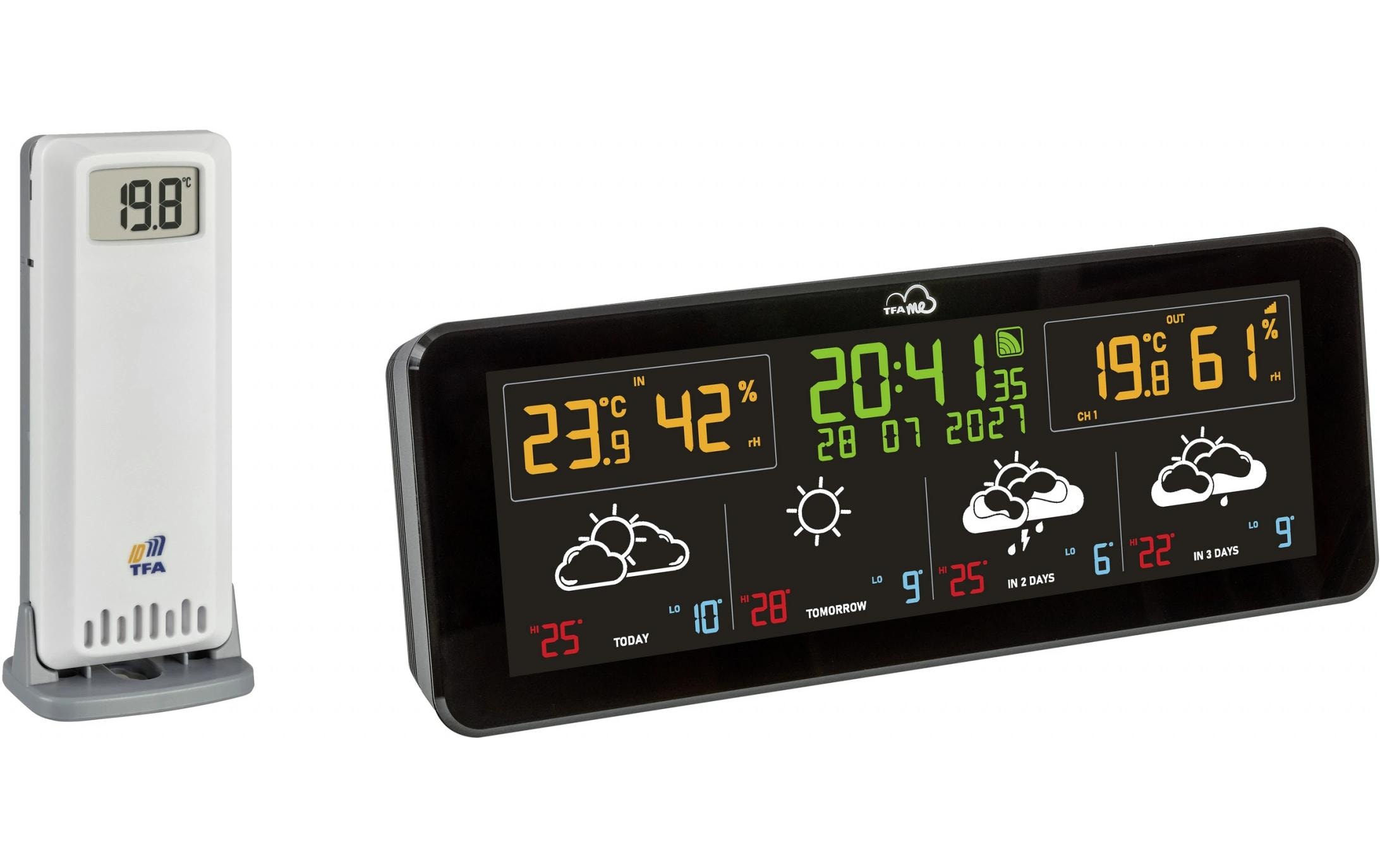 2021012 - Mediatech TFA Dostmann TFA.me ID-07 WLAN Funk-Wetterstation ohne Batterie, inkl. Sender 30.3900.02 kaufen | Mediatech.ch