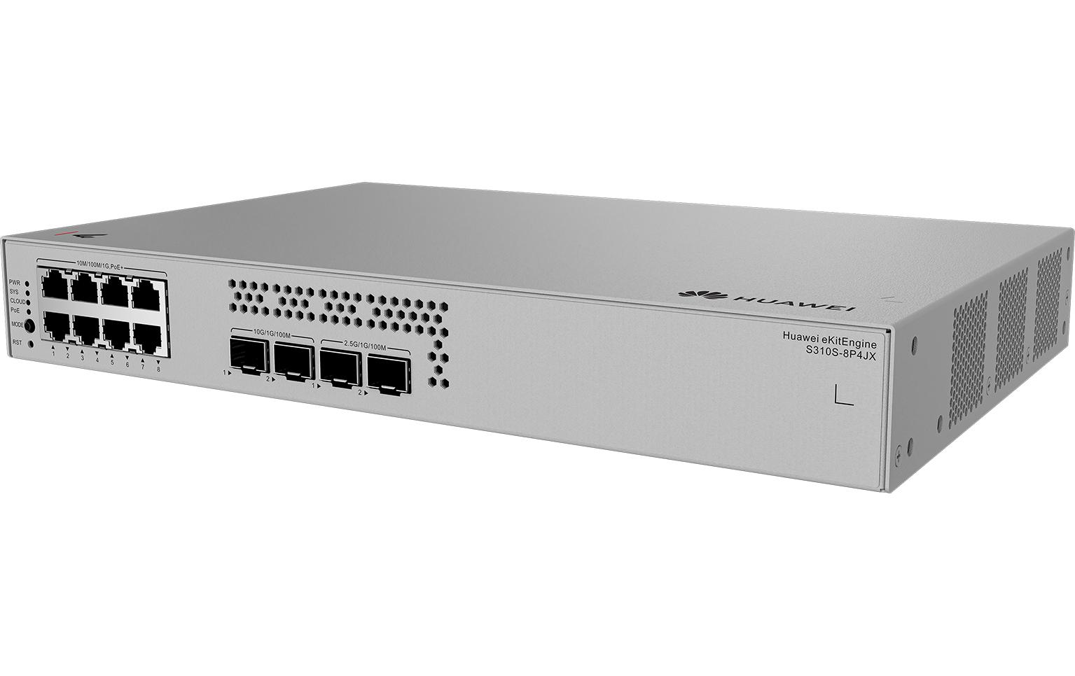 Huawei L2+ Managed Switch: S310S-8P4JX 8x 10/100/1000BASE-T PoE+ ports kaufen Schweiz | Mediatech.ch