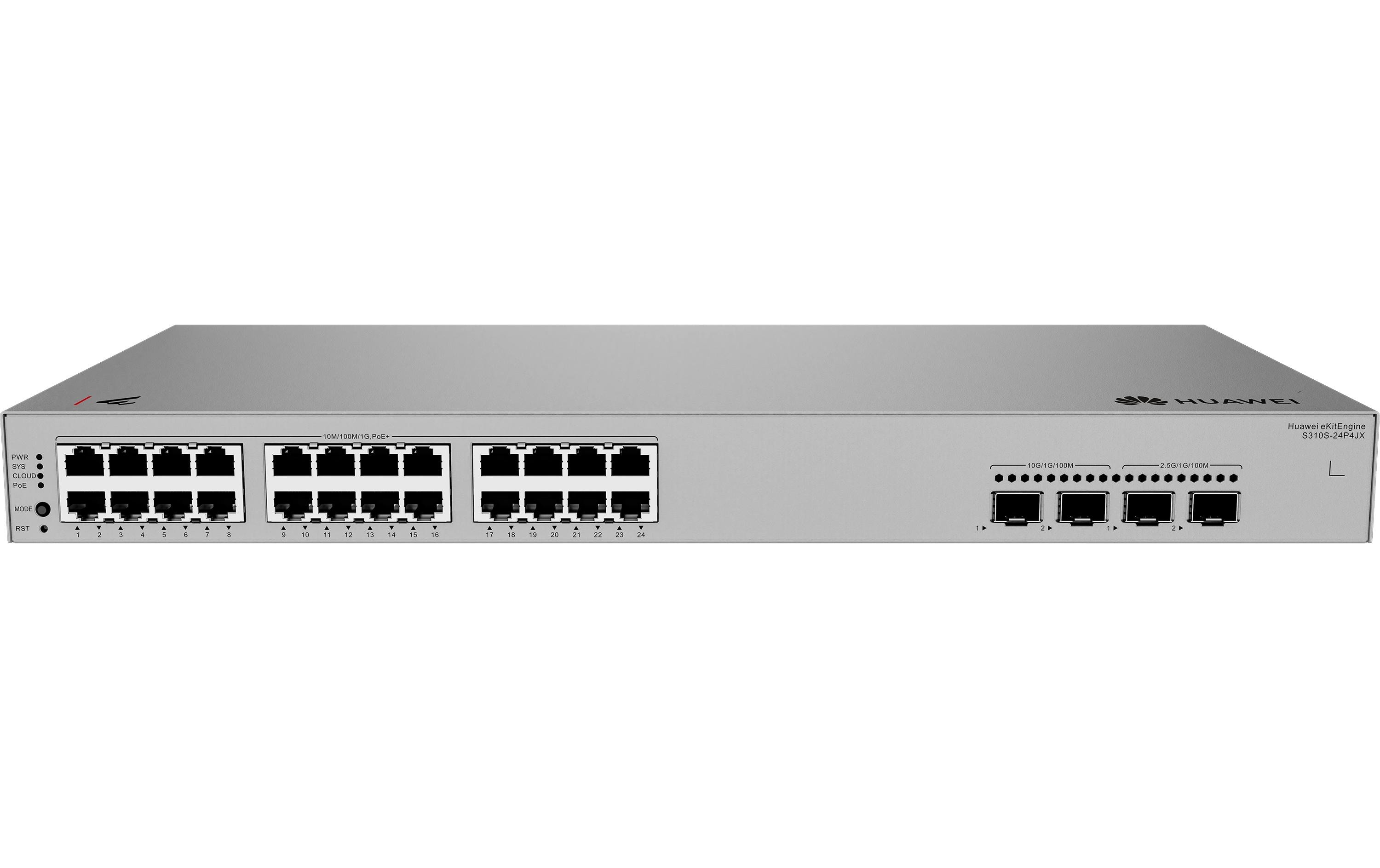 2021131_1 - Mediatech Huawei L2+ Managed Switch: S310S-24P4JX 24x 10/100/1000BASE-T PoE+ ports