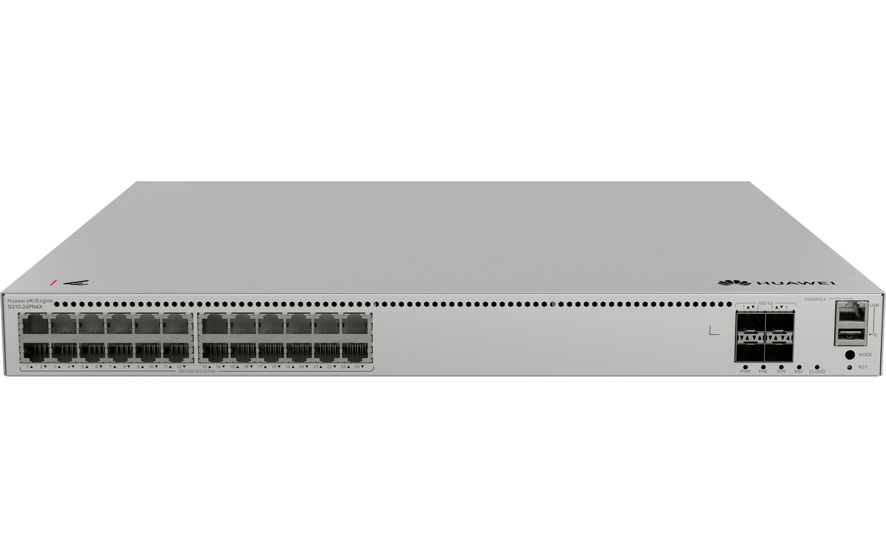 2021134 - Mediatech Huawei L2+ Managed Switch: S310-24PN4X 24x 10/100/1000/2.5GBASE-T, 400W PoE+ kaufen Schweiz | Mediatech.ch