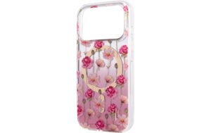 IDOS Mirror Case, Magsafe iPhone 16, Rose Blush Floral