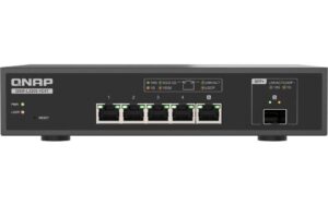 QNAP QSW-L3205-1C4T 4-Port Switch 4-Port 10GbE RJ45, 1 Port 10G SFP+/ NBASE-T