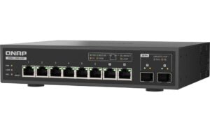 QNAP QSW-L3208-2C6T, 6-Port Switch 6 Port 10GbE RJ45, 2 Port 10G SFP+/ NBASE-T