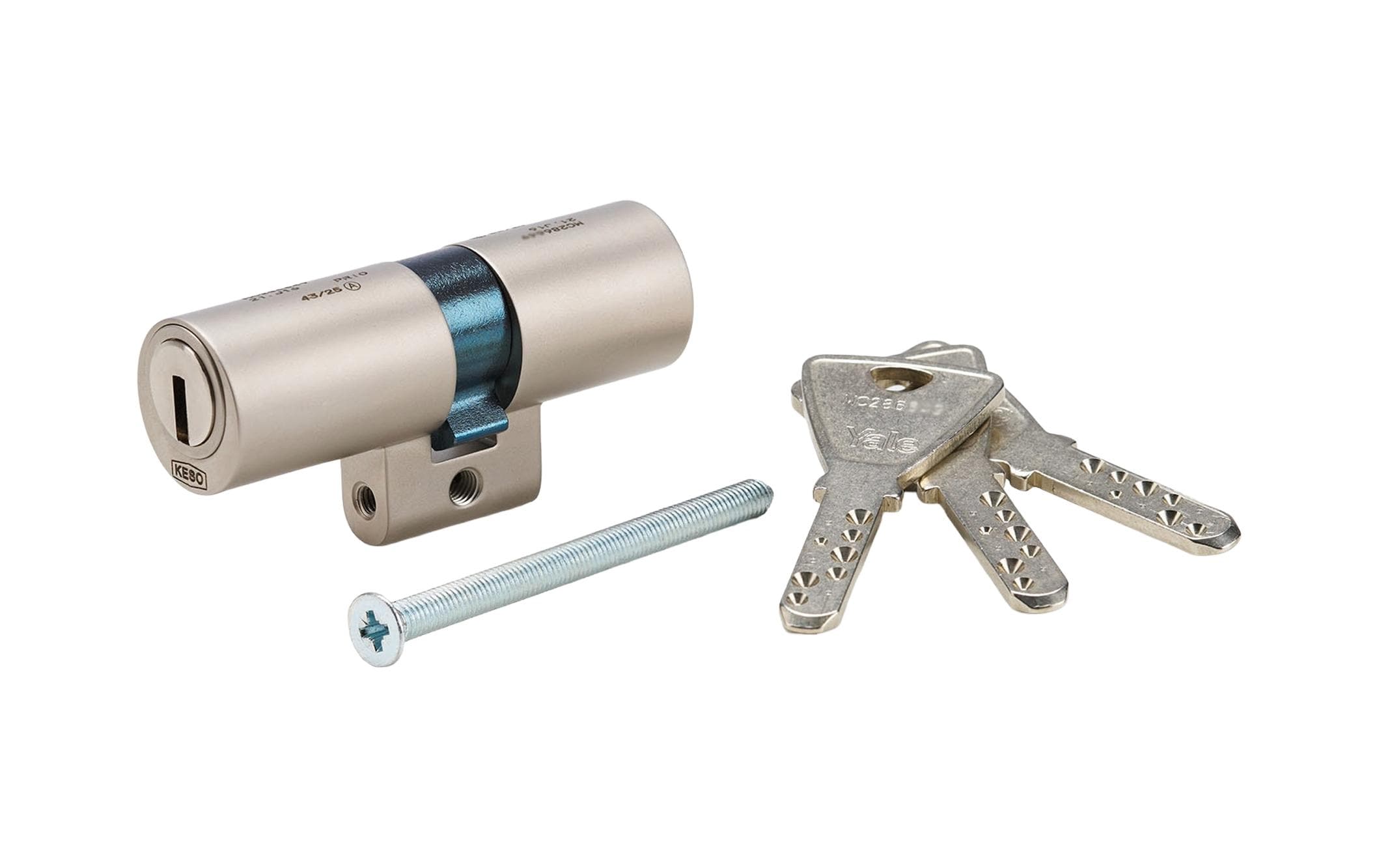 2024268_2 - Mediatech Yale CH Doppelzylinder 57,5/37,5 Nickel matt, Not-/Gefahrenfunktion