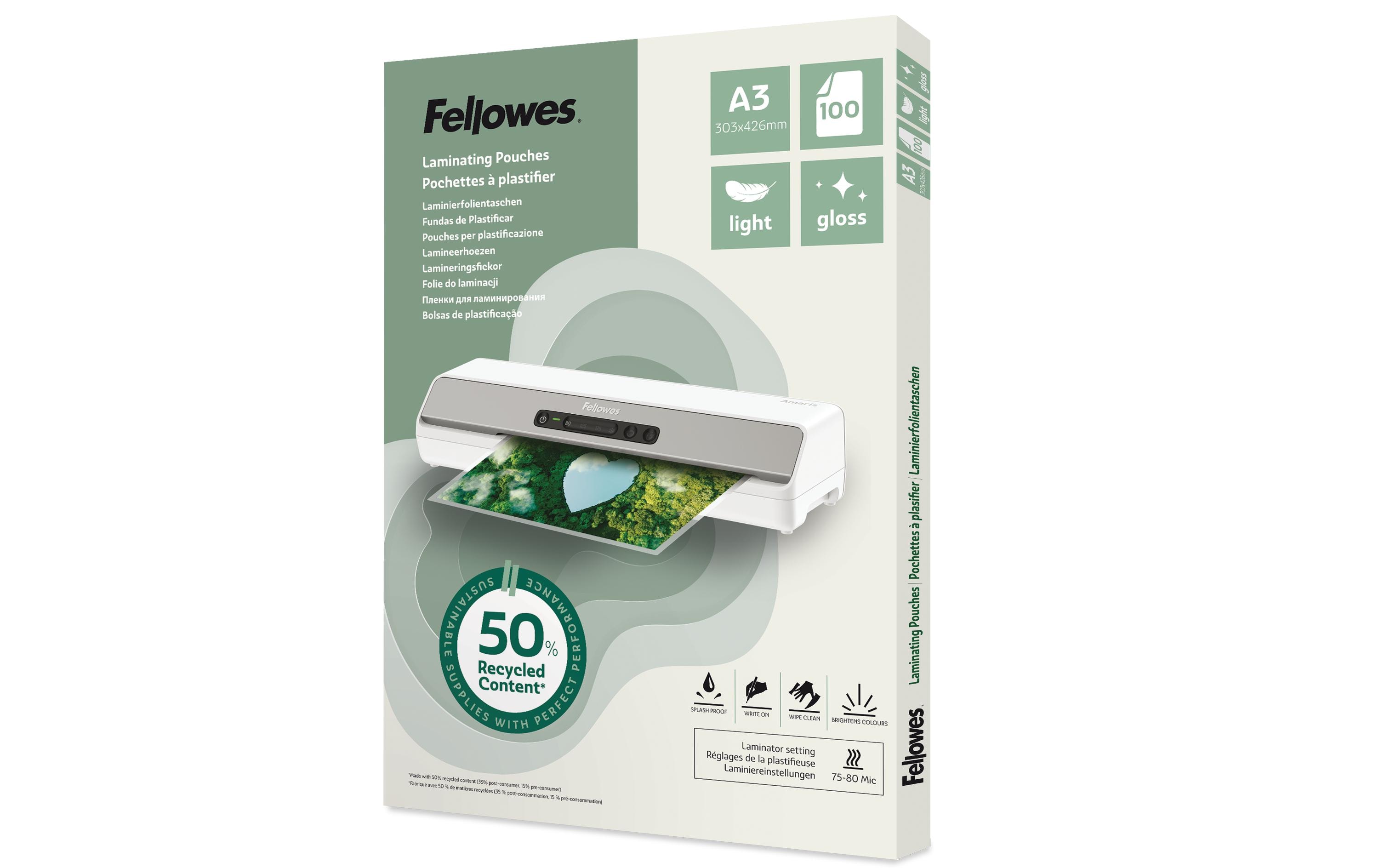 Fellowes Laminierfolien recycled A3 100 Stk. kaufen Schweiz | Mediatech.ch