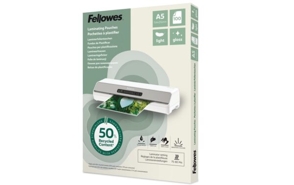 Fellowes Laminierfolien recycled A5 100 Stk., glänzend kaufen Schweiz | Mediatech.ch