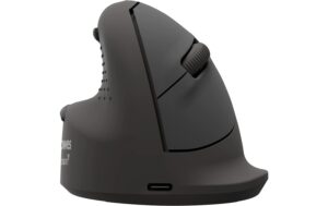 Fellowes Breyta Plus+ Vertikalmaus, schwarz Medium für Linkshänder