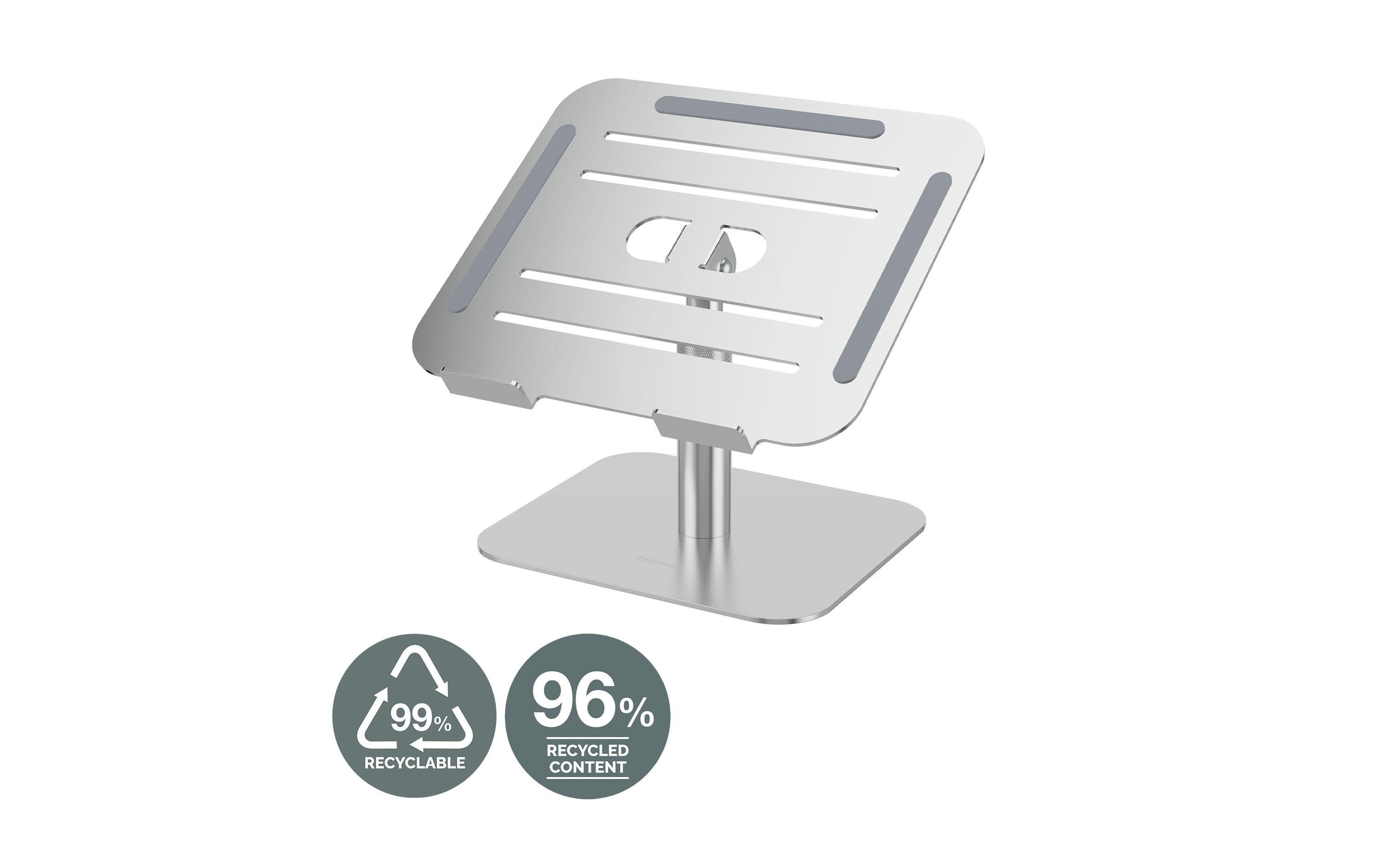 2028225_4 - Mediatech Fellowes LaptopStänder Alumia für den Tisch aus recyceltem Material, silver