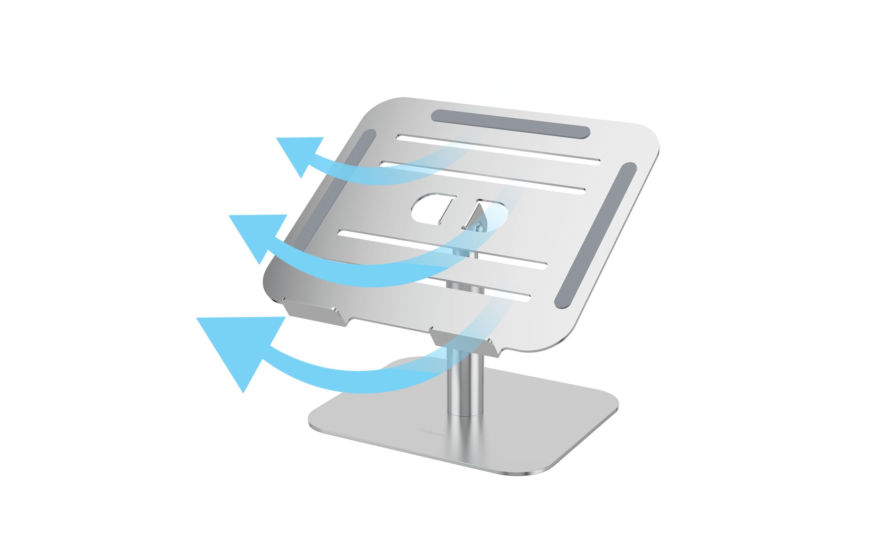 2028225_5 - Mediatech Fellowes LaptopStänder Alumia für den Tisch aus recyceltem Material, silver