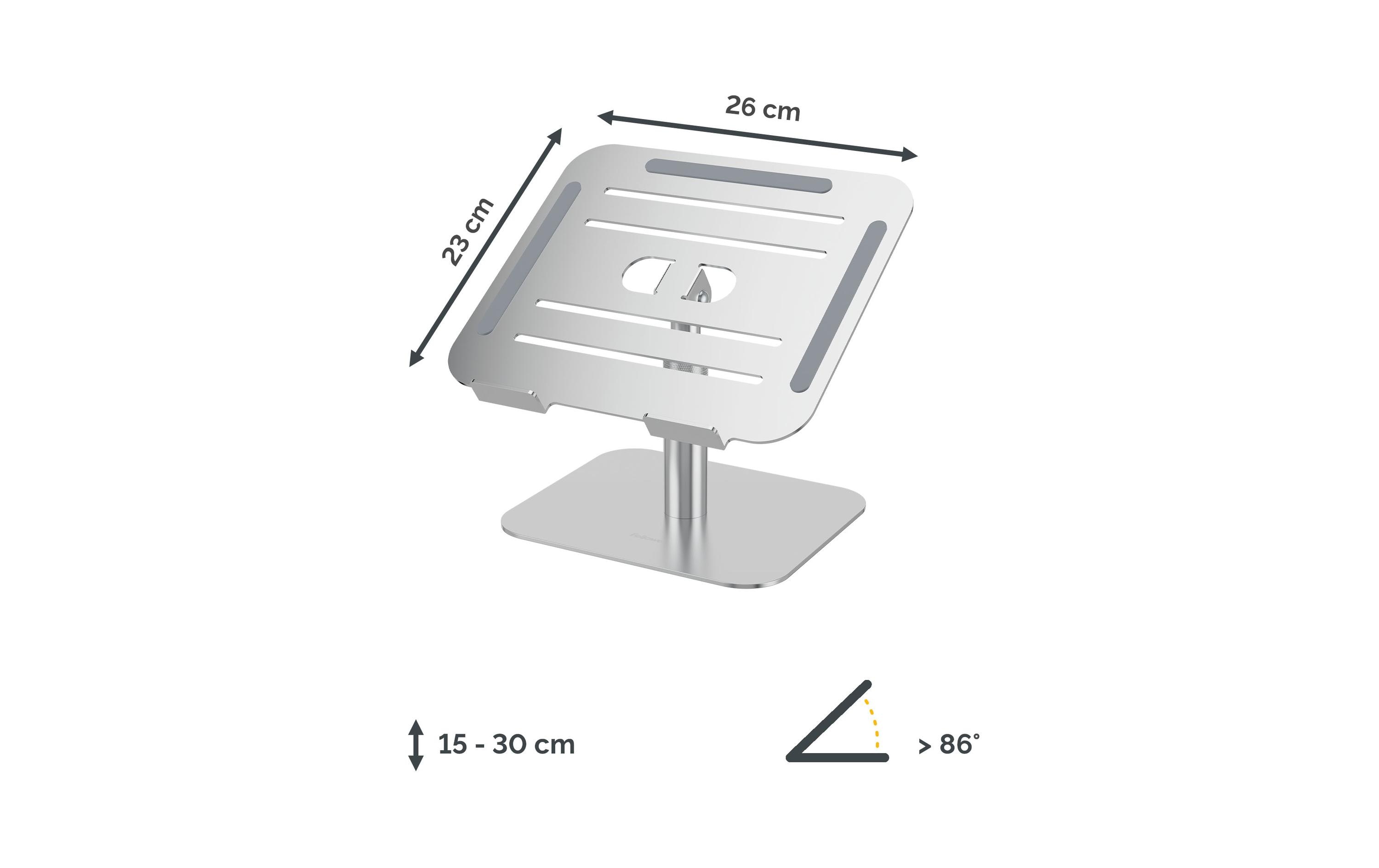 2028225_6 - Mediatech Fellowes LaptopStänder Alumia für den Tisch aus recyceltem Material, silver