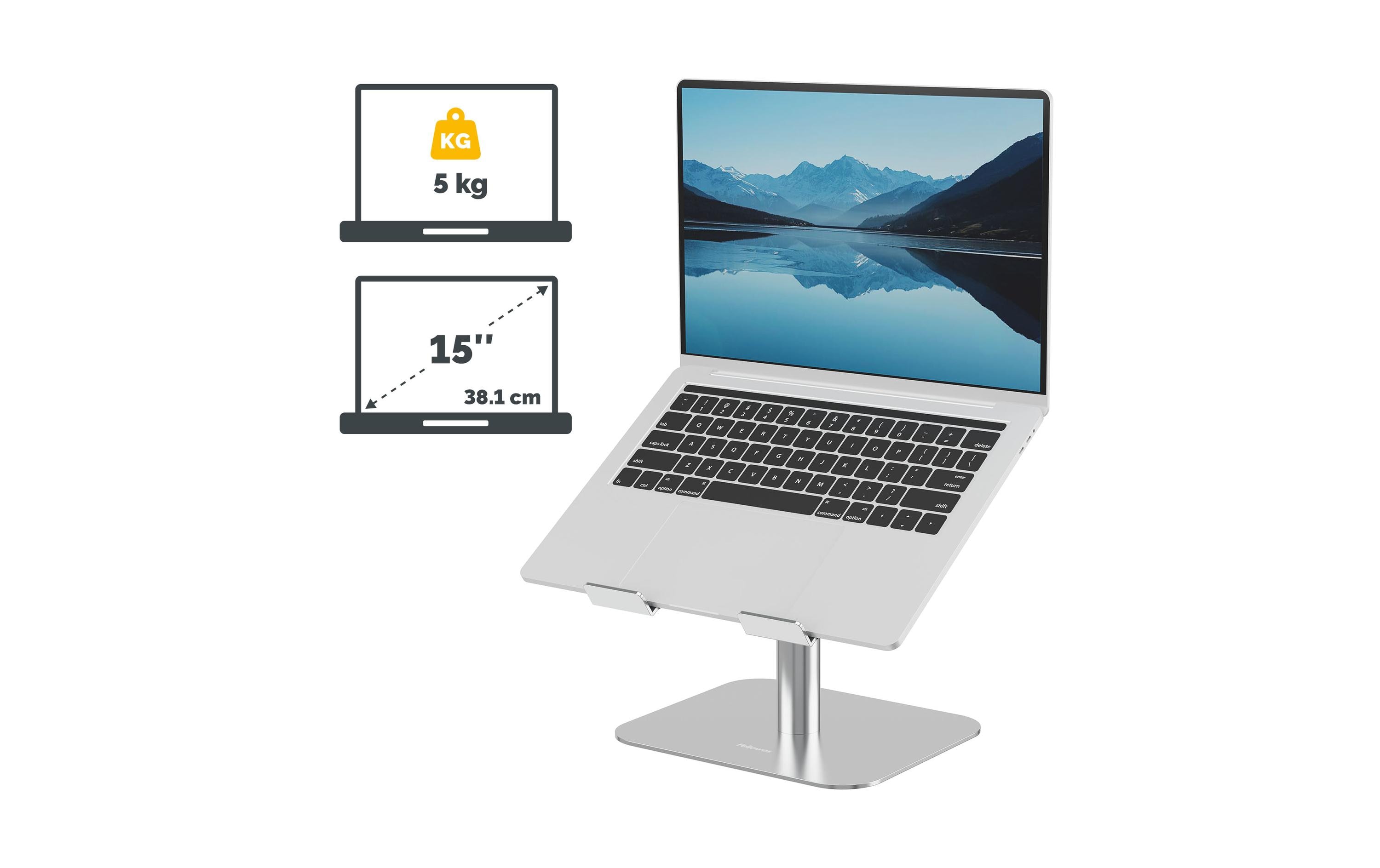 2028225_7 - Mediatech Fellowes LaptopStänder Alumia für den Tisch aus recyceltem Material, silver