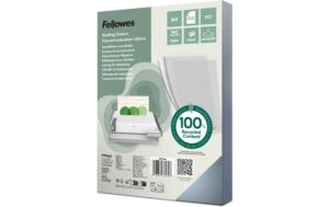Fellowes Deckblatt Transparent, 180 Micron 100 Stk., A4, recylkeltem PET