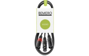Bemero BAC4043-75BK XLRf - 2x XLRm 0.75m Y-Adapterkabel, schwarz, M-Serie kaufen Schweiz | Mediatech.ch