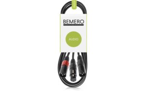 Bemero BAC4043-150BK XLRf - 2x XLRm 1.5m Y-Adapterkabel, schwarz, M-Serie kaufen Schweiz | Mediatech.ch