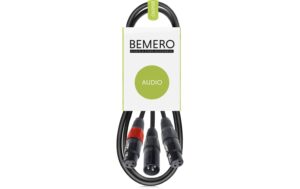 Bemero BAC4142-75BK XLRm - 2x XLRf 0.75m Y-Adapterkabel, schwarz, M-Serie kaufen Schweiz | Mediatech.ch