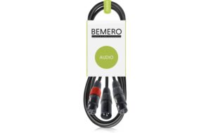Bemero BAC4142-150BK XLRm - 2x XLRf 1.5m Y-Adapterkabel, schwarz, M-Serie kaufen Schweiz | Mediatech.ch
