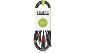 Bemero BAC2544-150BK 2x XLRf - 2x RCAm 1.5m Audio-Verbindungskabel, schwarz, M-Serie kaufen Schweiz | Mediatech.ch