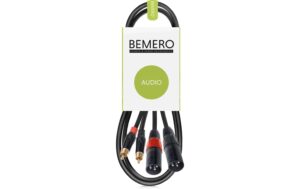Bemero BAC2545-75BK 2x XLRm - 2x RCAm 0.75m Audio-Verbindungskabel, schwarz, M-Serie kaufen Schweiz | Mediatech.ch