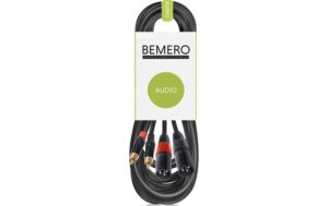 Bemero BAC2545-1000BK 2x XLRm - 2x RCAm 10m Audio-Verbindungskabel, schwarz, M-Serie kaufen Schweiz | Mediatech.ch