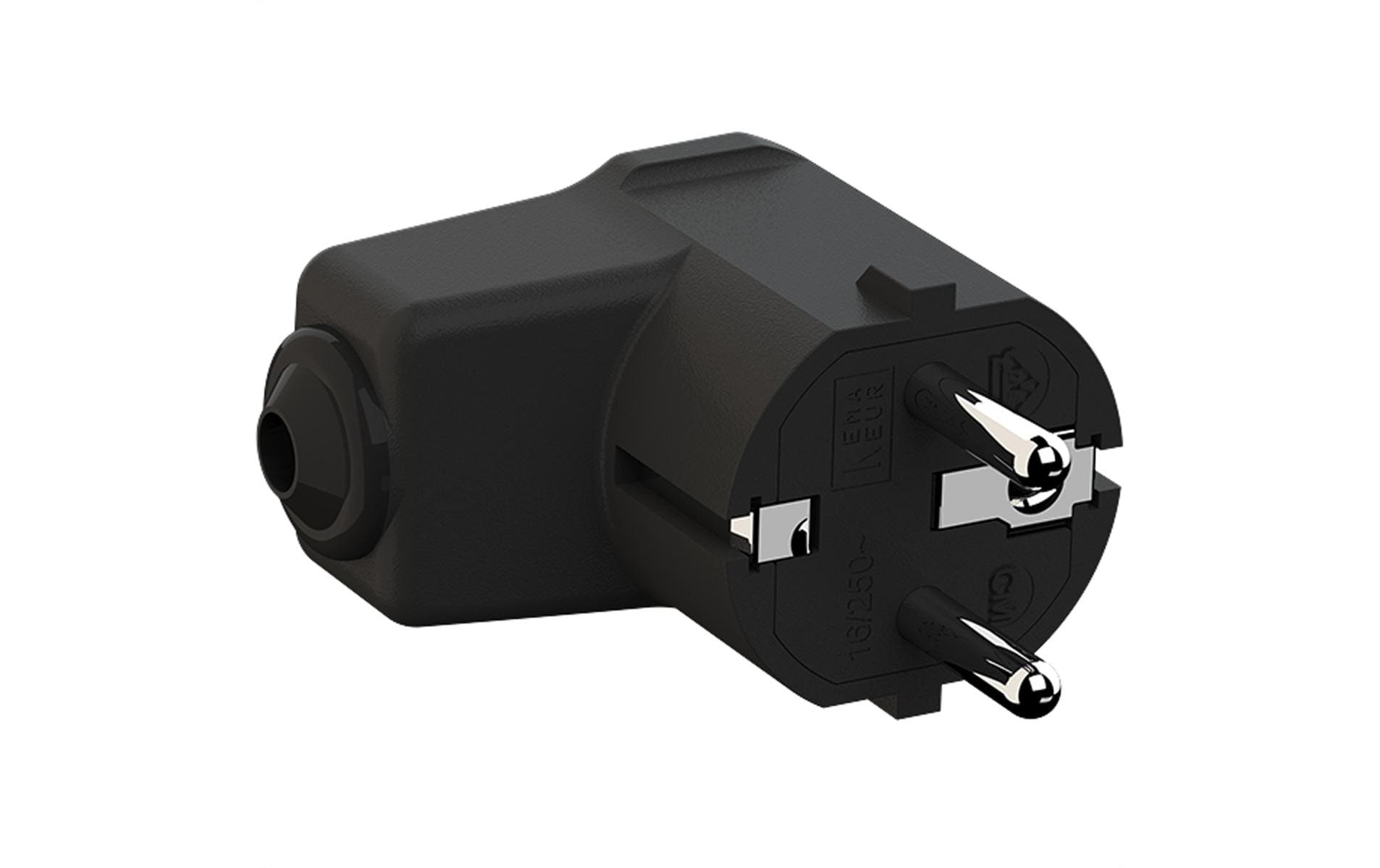 2032894 - Mediatech Bachmann MONTAGE-WINKELSTECKER SCHWARZ kaufen | Mediatech.ch