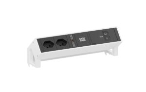 DESK2 2xT13 1xUSB C/C 100W 0, 2m RAL9010 100 W, 0.2 m