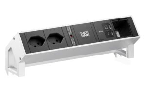 DESK2 2xT13 1xUSB C/C 45W 1xCM 0, 2m INOX 0.2 m, 45 W