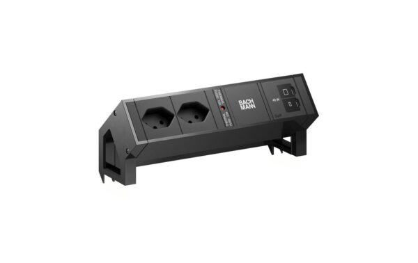 DESK2 2xT13 1xUSB C/C 45W 0,2m RAL9005 