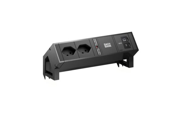 2032901 - Mediatech DESK2 2xT13 1xUSB C/C 65W 0,2m RAL9005