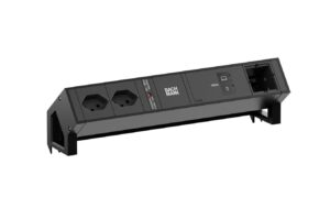 DESK2 2xT13 1xUSB C 100W 1xCM 0, 2m RAL9005 0.2 m, 100 W