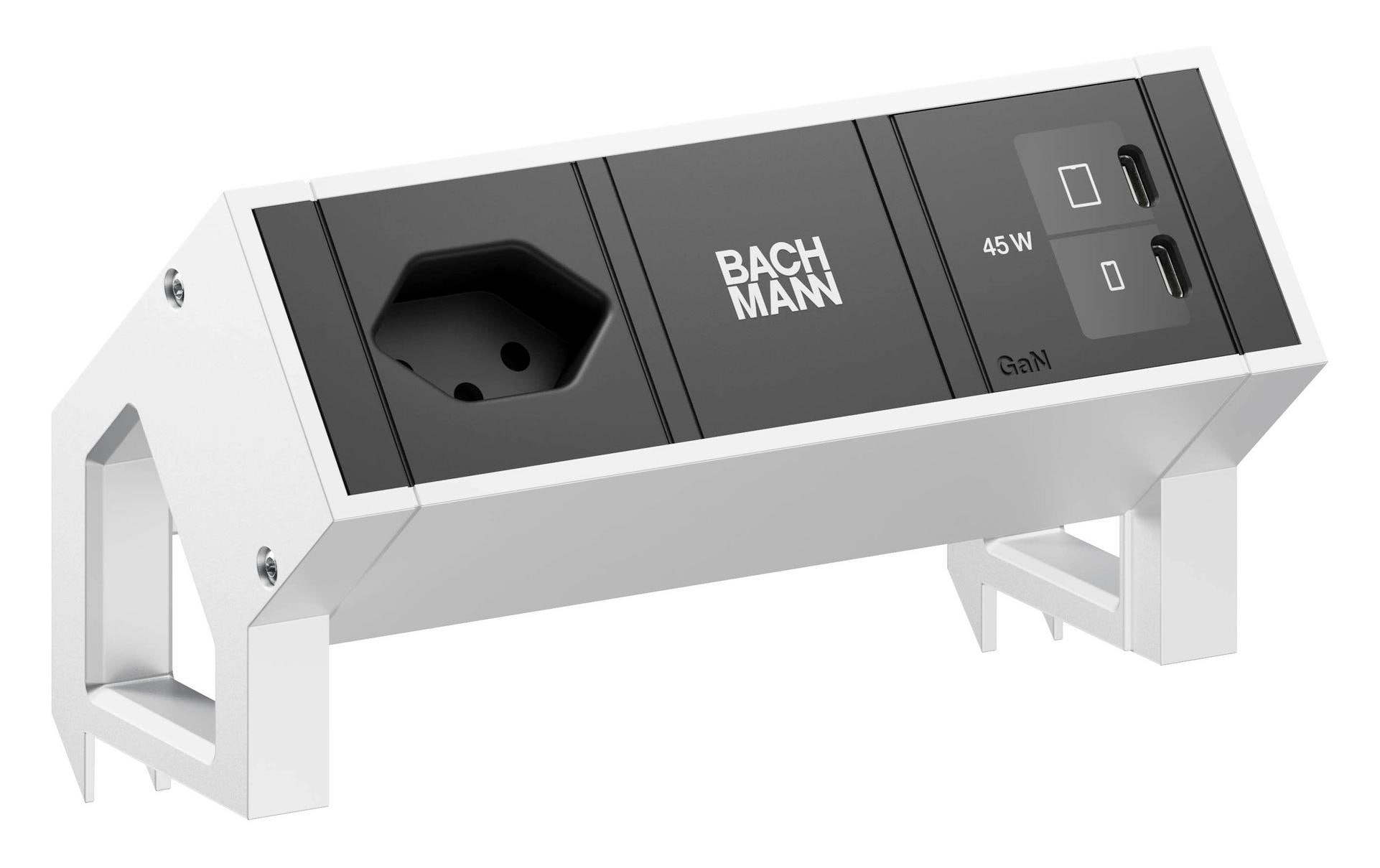 DESK2 1xT13 1xUSB C/C 45W 0, 2m INOX 0.2 m, 45 W