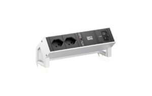 DESK2 2xT13 1xUSB C/C 65W 0, 2m INOX 65 W, 0.2 m