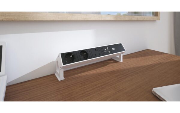 2032931_1 - Mediatech DESK2 1xT13 1xUSB C/C 100W 0,2m INOX