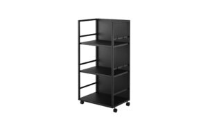 Yamazaki Aufbewahrungswagen TOWER Grösse: 42 x 32.1 x 84.5 cm, Schwarz