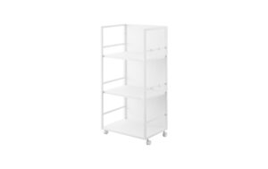 Yamazaki Aufbewahrungswagen TOWER Grösse: 42 x 32.1 x 84.5 cm, Weiss