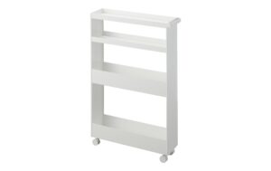 Yamazaki Aufbewahrungswagen TOWER Grösse: 13 x 48 x 80.5 cm, Weiss