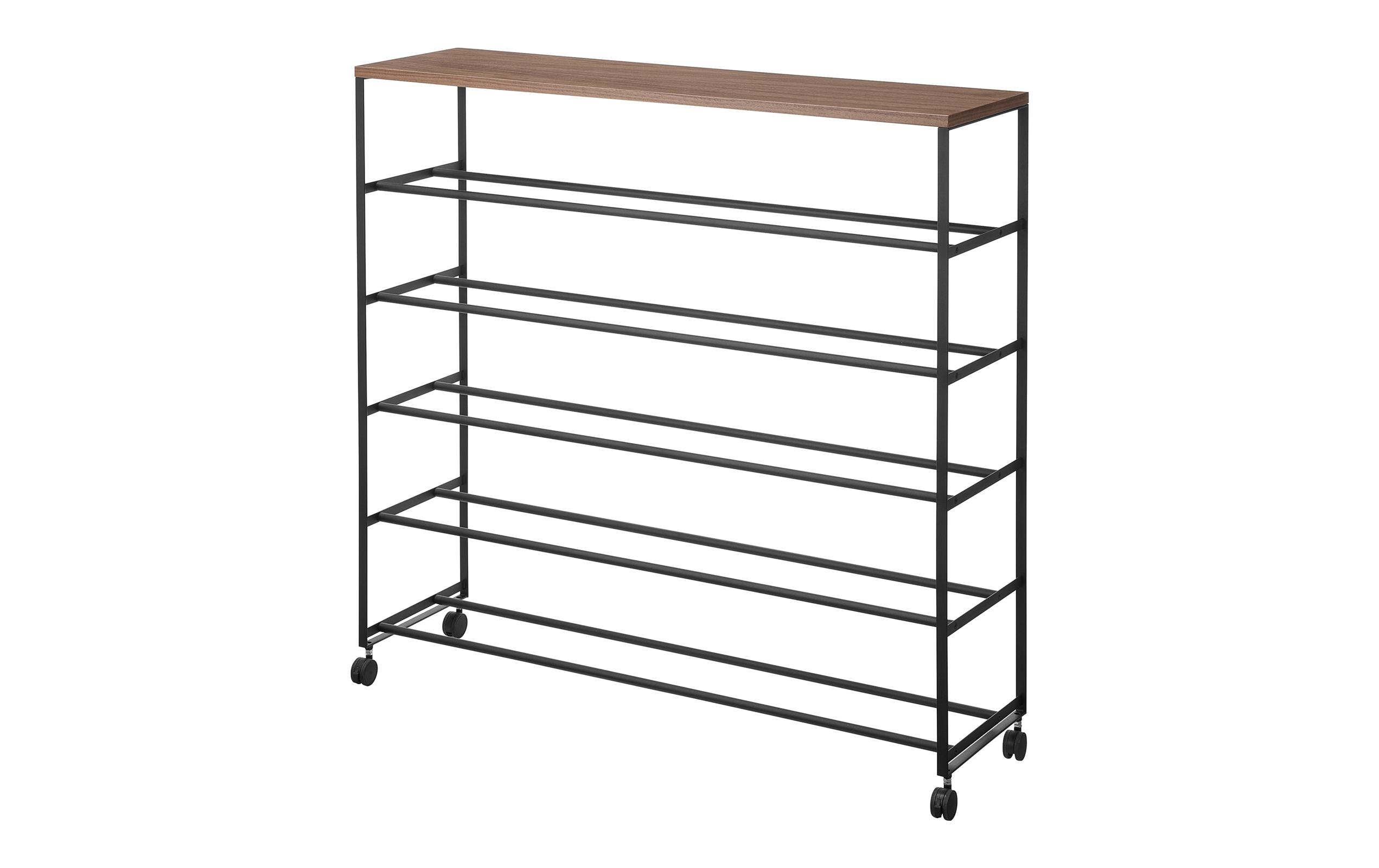 Yamazaki Schuhregal TOWER 5-stöckig Grösse: 90.5 x 27.5 x 7.5 cm, Schwarz kaufen Schweiz | Mediatech.ch