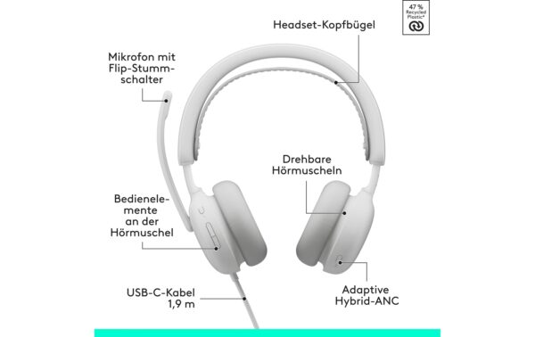 2033464_5 - Mediatech Logitech Headset Zone wired 2 off-white