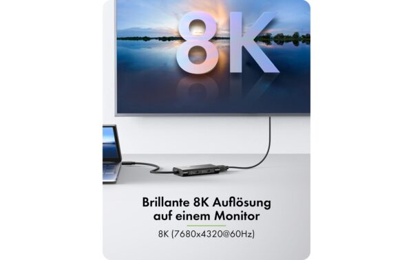 ICY BOX IB-AD1030-C Type-C zu 3x HDMI Unterstützt bis zu 3 Videoausgänge