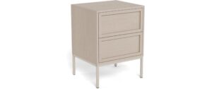 AC Design Beistelltisch Palmdale Grau, 45.6x40x61 cm