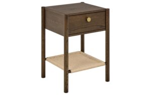 AC Design Beistelltisch Monfort Dunkelbraun, 43.5x40x60 cm