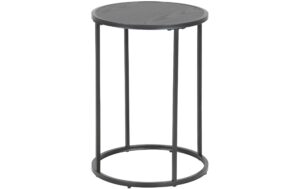 AC Design Beistelltisch Seaford Schwarz, Ø40x55 cm