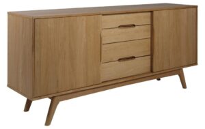 AC Design Sideboard Marte Dunkelbraun, 180x44x84 cm