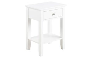 AC Design Beistelltisch Linnea Weiss, 45x34x62.8 cm