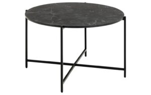 AC Design Couchtisch Lamoine Schwarz, Ø70x42 cm
