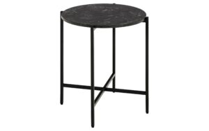AC Design Couchtisch Lamoine Schwarz, Ø40x45 cm