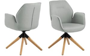 AC Design Esszimmerstuhl Aura Town 1 Stück Town Fabric Light grey 13/Braun