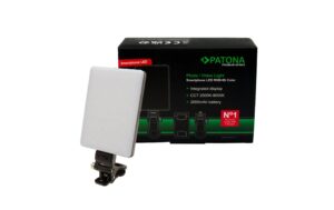 Patona Prem Smartphone RGB/Bi Color Licht LED Video- und Fotolicht