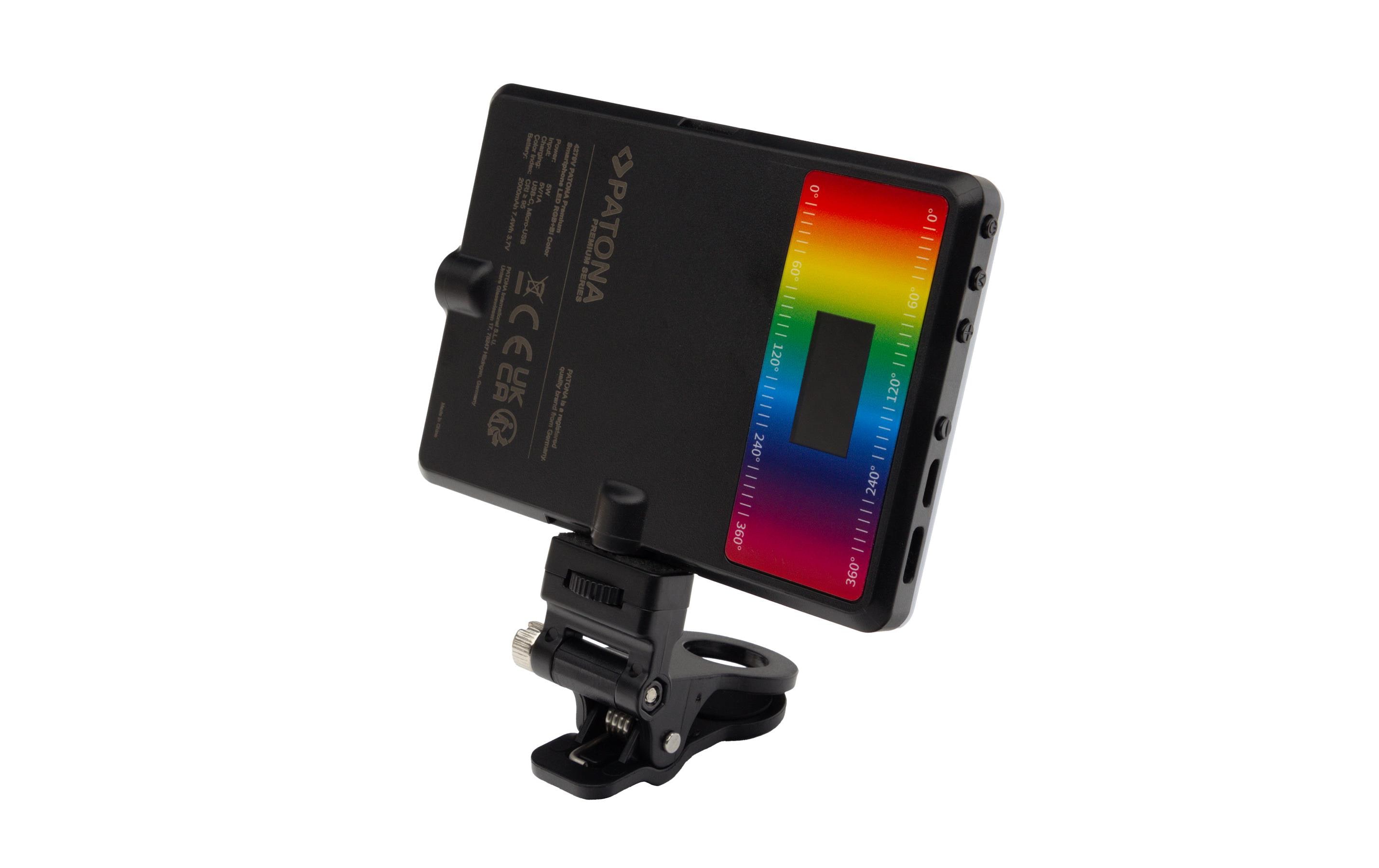 2034281_6 - Mediatech Patona Prem Smartphone RGB/Bi Color Licht LED Video- und Fotolicht